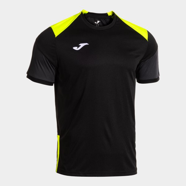 Danubio rövid ujjú póló fekete fluor sárga